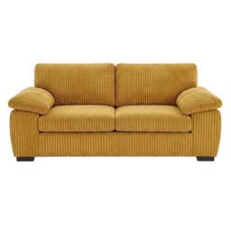 SOFASELECTION UK Amalfi 2 Seater Sofa in Mustard Fabric Sofa - Size: 2 Pack