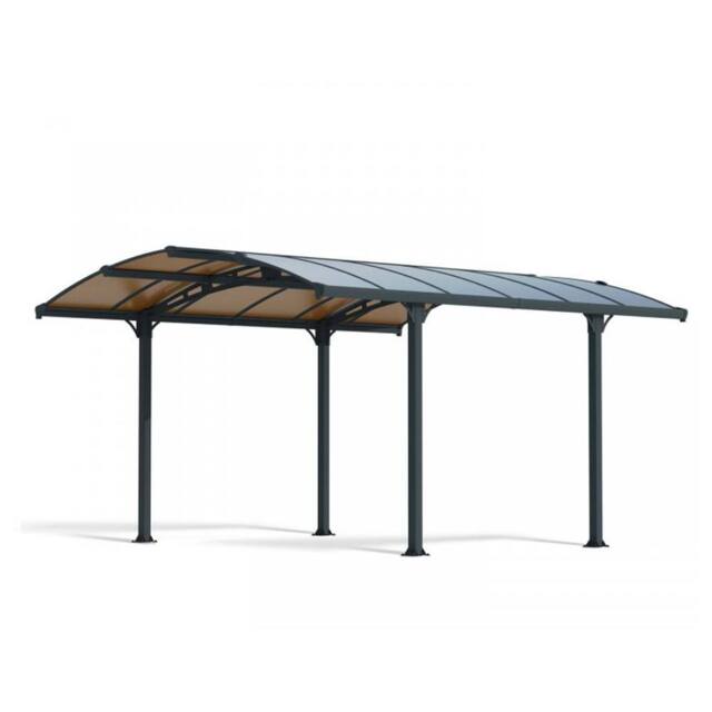 Palram Tucson 4300 Garden Gazebo, Polycarbonate, L435 x W359 x H242 cm - Grey - image 1