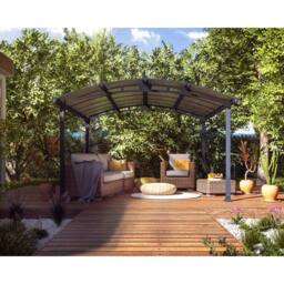 Palram Tucson 4300 Garden Gazebo, Polycarbonate, L435 x W359 x H242 cm - Grey - thumbnail 2