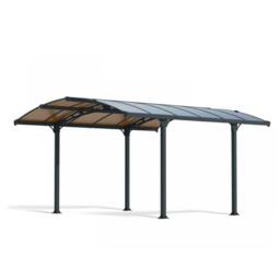 Palram Tucson 4300 Garden Gazebo, Polycarbonate, L435 x W359 x H242 cm - Grey - thumbnail 1
