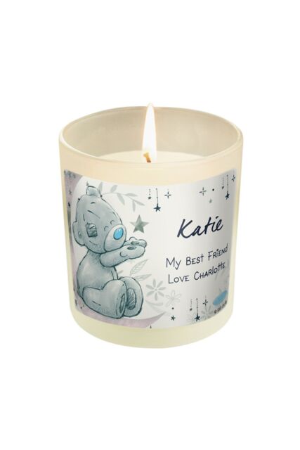 Personalised Memento Company Personalised Moon & Stars Me To You Scented Jar Candle in Off-White - image 1
