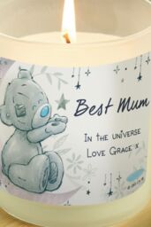 Personalised Memento Company Personalised Moon & Stars Me To You Scented Jar Candle in Off-White - thumbnail 3