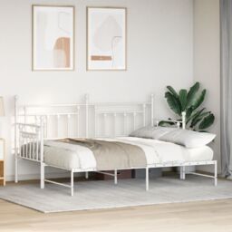 Berkfield Home Daybed Frame with Trundle in White - 80x200 cm Steel - thumbnail 5
