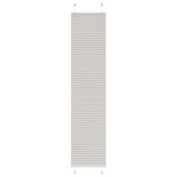 Berkfield Home Pleated Blind Light Grey 50x200 cm Fabric Width 49.4 cm Polyester - thumbnail 1