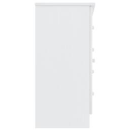 Berkfield Home Sideboard ALTA White 77x35x73 cm Solid Wood Pine - Size: 77 x 35 x 73 cm - thumbnail 5