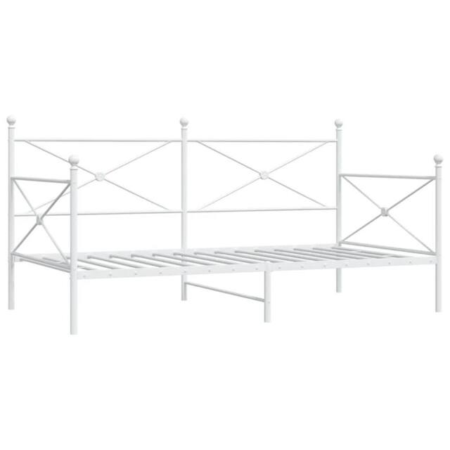 Berkfield Home Day Bed without Mattress White 107x203 cm Steel - image 1