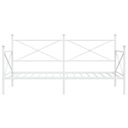 Berkfield Home Day Bed without Mattress White 107x203 cm Steel - thumbnail 5
