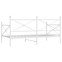 Berkfield Home Day Bed without Mattress White 107x203 cm Steel - thumbnail 7