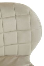 Orsina Warton Velvet Dining Chair in Light Brown - thumbnail 5