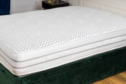 UK Bed Furniture Tencel 1500 Pocket Mattress in White - Size: Single - thumbnail 2