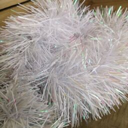 Samuel Alexander 2m x 10cm Festive Tinsel Garland Christmas Tree Decoration Iridescent White - Size: 2m x 10 cm - thumbnail 6
