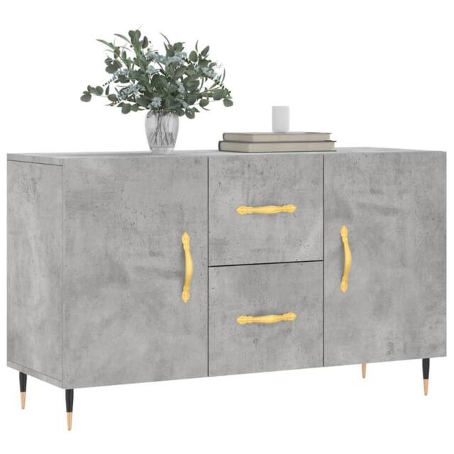 Berkfield Home Sideboard Concrete Grey 100x36x60 cm Engineered Wood - Size: 100 x 36 x 60 cm - image 1