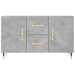 Berkfield Home Sideboard Concrete Grey 100x36x60 cm Engineered Wood - Size: 100 x 36 x 60 cm - thumbnail 6