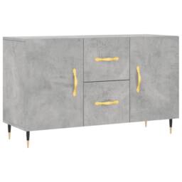 Berkfield Home Sideboard Concrete Grey 100x36x60 cm Engineered Wood - Size: 100 x 36 x 60 cm - thumbnail 3