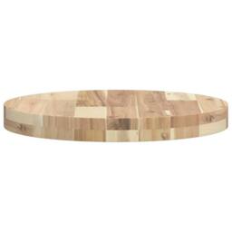 Berkfield Home Table Top Round √ò40x4 cm Solid Wood Acacia in Brown - Size: 40x4 cm - thumbnail 6