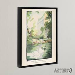 "Artery8 Hotel Plaza from Central Park Elmer Framed Canvas Wall Art Print - Size: W12"" x H16""" - thumbnail 2