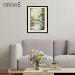 "Artery8 Hotel Plaza from Central Park Elmer Framed Canvas Wall Art Print - Size: W12"" x H16""" - thumbnail 3