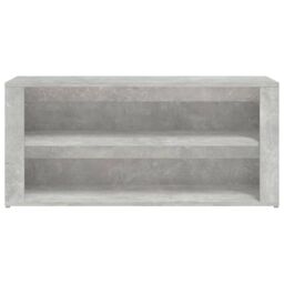Berkfield Home Shoe Rack Concrete Grey 100x35x45 cm Engineered Wood - Size: 100 x 35 x 45 cm - thumbnail 5