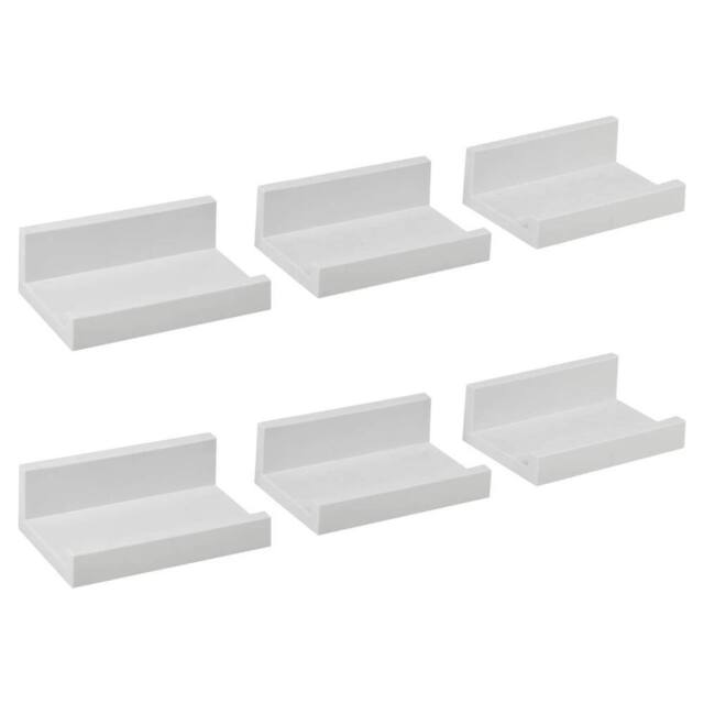 Havendro White Set of 6 Floating Wall Shelf U Shape Display Storage Rack - image 1