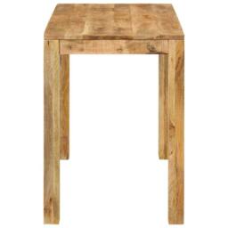 Berkfield Home Dense Dining Table 110x55x76 cm Solid Wood Mango in Brown - Size: 110 x 55 x 76 cm - thumbnail 1