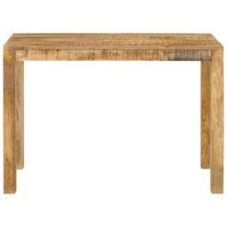 Berkfield Home Dense Dining Table 110x55x76 cm Solid Wood Mango in Brown - Size: 110 x 55 x 76 cm - thumbnail 3