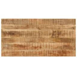 Berkfield Home Dense Dining Table 110x55x76 cm Solid Wood Mango in Brown - Size: 110 x 55 x 76 cm - thumbnail 4