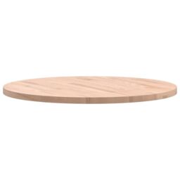 Berkfield Home Table Top Ã˜70x2.5 cm Round Solid Wood Beech in Brown - Size: 70x2.5 cm - thumbnail 6