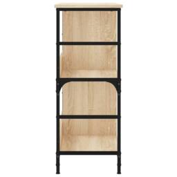 Berkfield Home Decorative Bookshelf Sonoma Oak 78.5x33x82 cm Engineered Wood in Light Oak - thumbnail 5