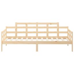 Berkfield Home Day Bed Solid Wood Pine 90x190 cm in Brown - thumbnail 5