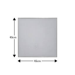 Showerdrape Paddington Brushed Framed Square Mirror 45x45cm in Silver - Size: 45x45 cm - thumbnail 6