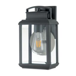 Netlighting Quoizel Byron Outdoor Wall Lantern Graphite with Pewter Reflector IP44 in Grey - thumbnail 2