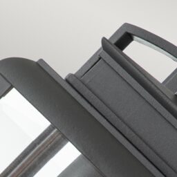Netlighting Quoizel Byron Outdoor Wall Lantern Graphite with Pewter Reflector IP44 in Grey - thumbnail 5