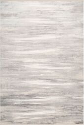 Kukoon Beige Grey Abstract Fringed Tassel Soft Pile Living Room area Rug - Size: 200 cm x 290 cm - thumbnail 2