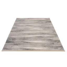 Kukoon Beige Grey Abstract Fringed Tassel Soft Pile Living Room area Rug - Size: 200 cm x 290 cm - thumbnail 8