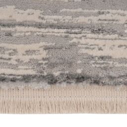 Kukoon Beige Grey Abstract Fringed Tassel Soft Pile Living Room area Rug - Size: 200 cm x 290 cm - thumbnail 5