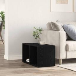 Berkfield Home LP Storage Box Black Oak 71x34x36 cm Engineered Wood - Size: 71 x 34 x 36 cm - thumbnail 3