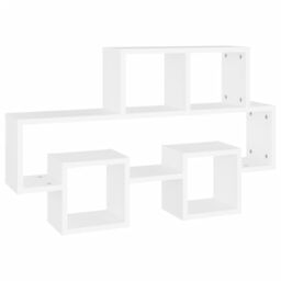 Berkfield Home Car-shaped Wall Shelf White 82x15x51 cm Engineered Wood - Size: 82 x 15 x 51 cm - thumbnail 2