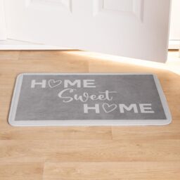OHS House Door Kitchen Floor Rug Home Sweet Home Mat, Grey - 40 x 60cm - Size: Small - thumbnail 2
