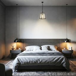 Happy Homewares Classic Lantern Pendant Ceiling Light in Matte Black with Clear Glass Sides - thumbnail 7