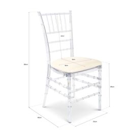 Bravich LTD Clear Acrylic Chiavari Dining Event Chairs - Size: 4 Pack - thumbnail 9