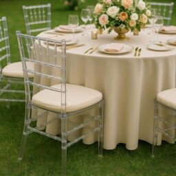 Bravich LTD Clear Acrylic Chiavari Dining Event Chairs - Size: 4 Pack - thumbnail 2