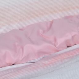 Smart Living Luxury Hotel Quality Reversible Ribbed Velvet Duvet Cover with Pillowcases in Pink - Size: King - thumbnail 3