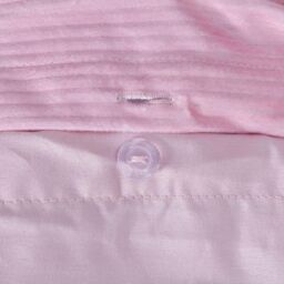 Smart Living Luxury Hotel Quality Reversible Ribbed Velvet Duvet Cover with Pillowcases in Pink - Size: King - thumbnail 5