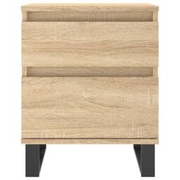 Berkfield Home Bedside Cabinet Sonoma Oak 40x35x50 cm Engineered Wood in Brown - Size: 40 x 35 x 50 cm - thumbnail 5