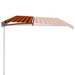 Berkfield Home Manual Retractable Awning 600x300 cm Orange & Brown - thumbnail 4