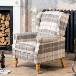 Artemis Home Stanfield Recliner Armchair in Beige - thumbnail 1