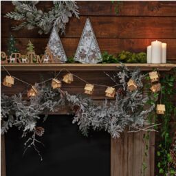 Widdop Christmas LED String Lights Decorations Battery Operated - XMas Houses in Medium Beige - thumbnail 2