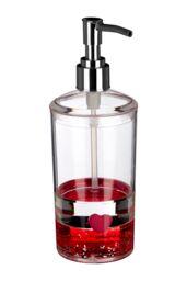 Orsina Floating Hearts Acrylic Hearts Lotion Dispenser in Clear - thumbnail 2