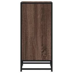 Berkfield Home Sideboard Brown Oak 35.5x35x76 cm Engineered Wood & Metal - thumbnail 5