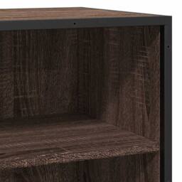 Berkfield Home Sideboard Brown Oak 35.5x35x76 cm Engineered Wood & Metal - thumbnail 7